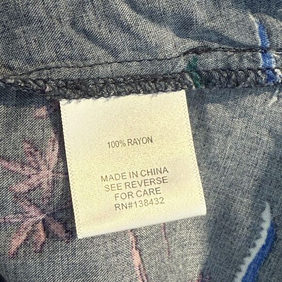 ModCloth Blue Dinosaur Print Button Front Short Romper Size Medium - Picture 11 of 15